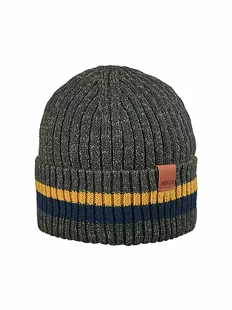 ARECO | Berretto per bambini con risvolto Kids Stripes | olive